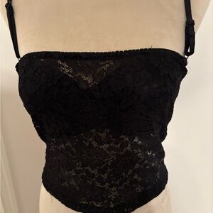 Chic Black Lace Bandeau